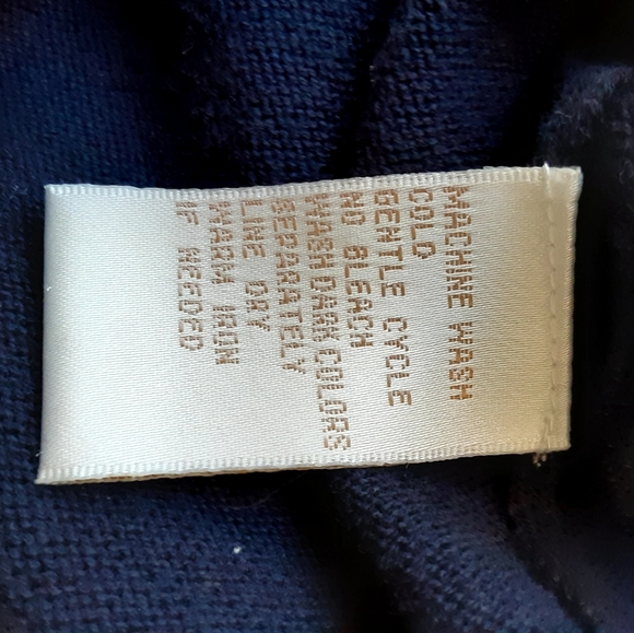 E P Pro Golf Sweater Tank, Navy with Tropical Design, Size M - Picture 6 of 7